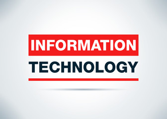 Information Technology Abstract Flat Background Design Illustration