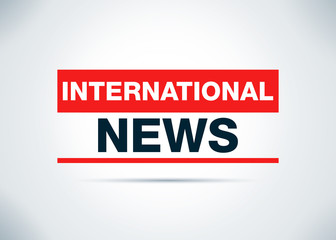 International News Abstract Flat Background Design Illustration