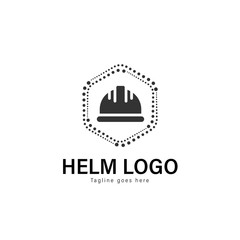 Construction logo template design. Construction logo with modern frame vector design