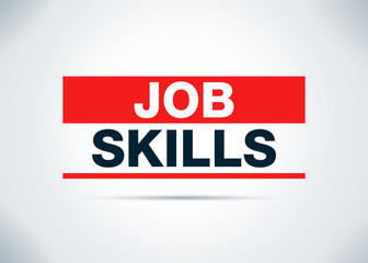 Job Skills Abstract Flat Background Design Illustration