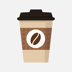 Coffee cup icon. Vector illustration
