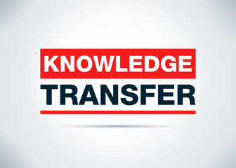Knowledge Transfer Abstract Flat Background Design Illustration