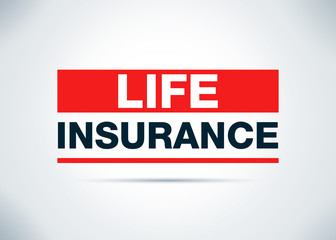 Life Insurance Abstract Flat Background Design Illustration