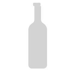 Bottle flat illustration on white