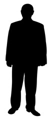 a man body silhouette vector