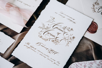 Wedding details, wedding envelope, wedding invitation.