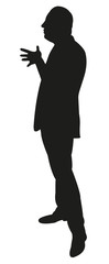 a man body silhouette vector
