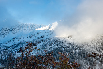 snow covered tourist trails in slovakia tatra mountains © Martins Vanags