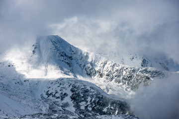 snow covered tourist trails in slovakia tatra mountains © Martins Vanags