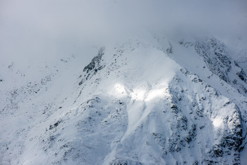 snow covered tourist trails in slovakia tatra mountains © Martins Vanags