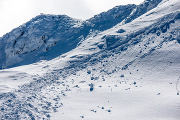 snow covered tourist trails in slovakia tatra mountains © Martins Vanags