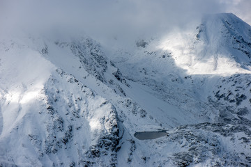 snow covered tourist trails in slovakia tatra mountains © Martins Vanags
