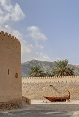 Naklejka premium forteresse de Khasab (détroit d'Ormuz)