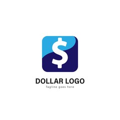 Money logo template design. Money logo with modern frame vector design