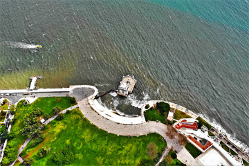 Torre de Belém in Lissabon aus der Luft - Drohnenaufnahmen mit DJI Mavic 2 Pro