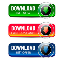 Download glossy buttons with arrow