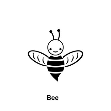 cute bee icon. Element of beekeeping icon. Premium quality graphic design icon. Signs and symbols collection icon for websites, web design, mobile app