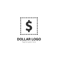 Money logo template design. Money logo with modern frame vector design