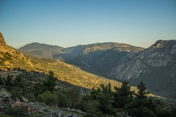 wilderness aerial landscape photography of highland natural mountain covered by forest environment 
