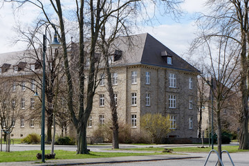 old, renovated house or administration building