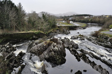 Fototapeta na wymiar A View of Sneem River in Ireland