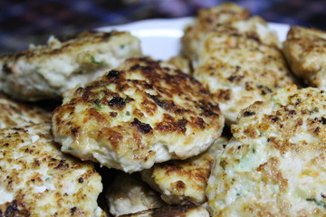 fried cutlets made from chicken 