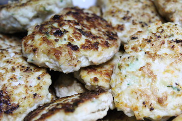 fried cutlets made from chicken 