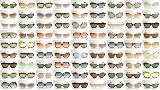 sunglasses retro collection vintage abstract pattern
