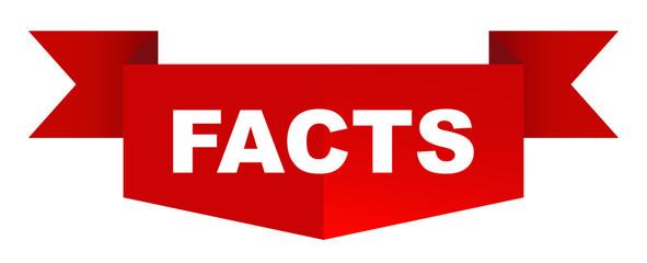 red vector banner facts