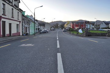 Street in Sneem Village, Ireland