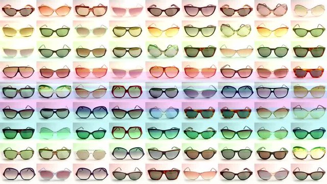 sunglasses retro collection vintage abstract pattern