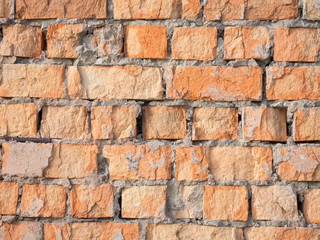 Fototapeta premium red cements brick wall