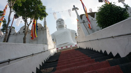 Buddha statue at Kande Vihara. This one is the biggest sitting Buddha in Sri Lanka