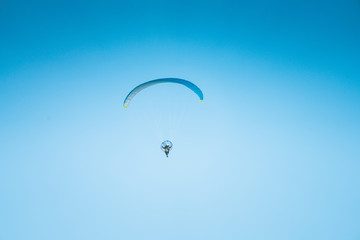 Blue paramotor