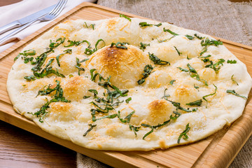 Focaccia with pesto
