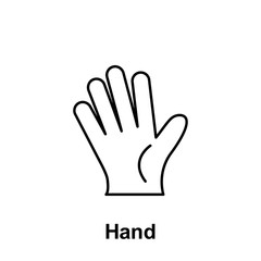 Hand, organ icon. Element of human organ icon. Thin line icon for website design and development, app development. Premium icon