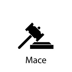 mace, hammer icon. Element of Peace and humanrights icon. Premium quality graphic design icon. Signs and symbols collection icon for websites