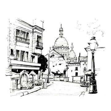 Montmartre in Paris, France