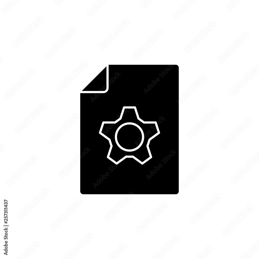 Poster document setting, file vector icon. premium quality graphic design icon. one of the collection icons