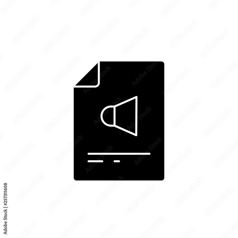 Poster document volume, file vector icon. premium quality graphic design icon. one of the collection icons 