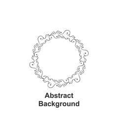 Abstrarct round background, hand drawn