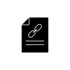 Document chain, file vector icon. Premium quality graphic design icon. One of the collection icons for websites, web design, mobile app