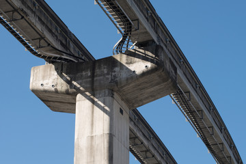 The rail of the monorail