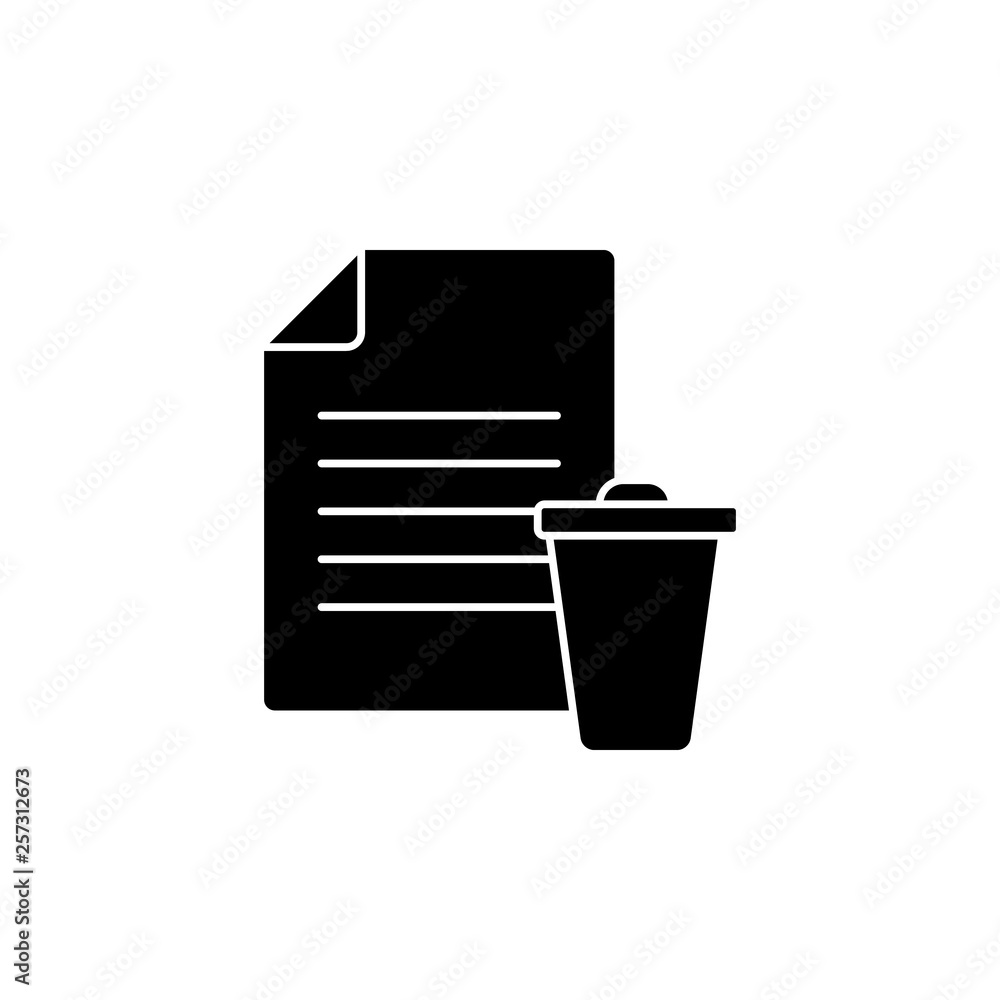 Poster document remove, file vector icon. premium quality graphic design icon. one of the collection icons 