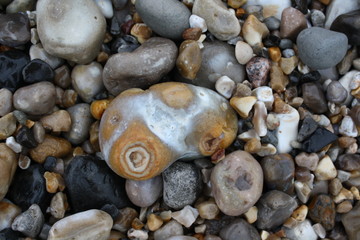 les galets à la plage du Havre