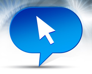 Cursor icon blue bubble background