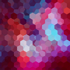 Background of purple, blue geometric shapes. Mosaic pattern. Vector EPS 10. Vector illustration