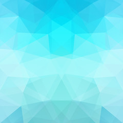 Fototapeta na wymiar Background made of blue triangles. Square composition with geometric shapes. Eps 10