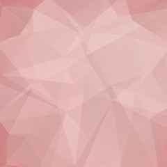 Background of pink geometric shapes. Pastel mosaic pattern. Vector EPS 10. Vector illustration