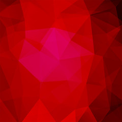 Fototapeta premium Abstract red mosaic background. Triangle geometric background. Design elements. Vector illustration